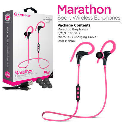 HyperGear Marathon Sport Wireless Bluetooth Earphones (MARPHONES-PRNT)
