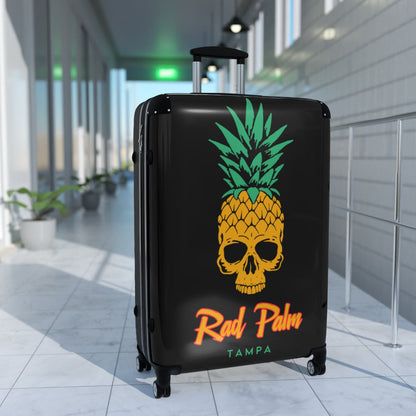 Rad Palm Pineapple Skull Travel Roller Bag