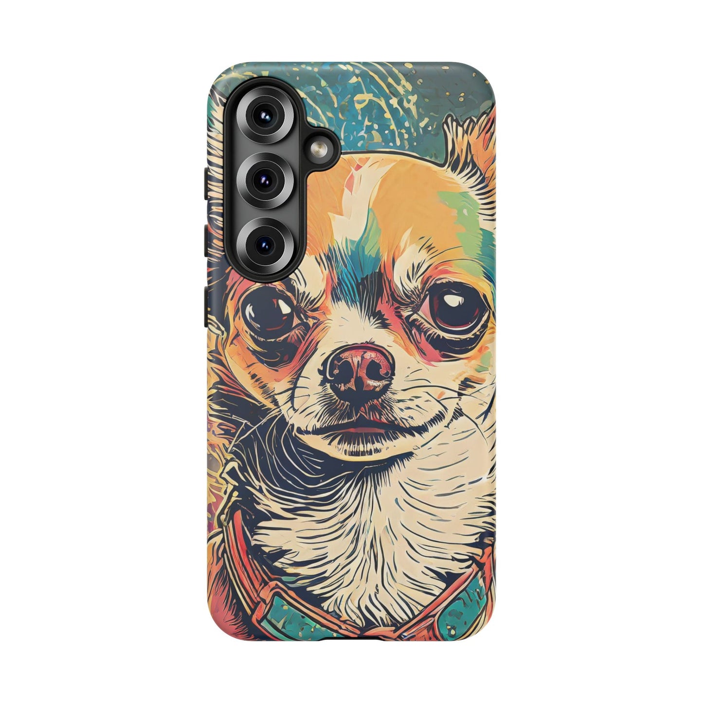 Abstract Chihuahua Tough Phone Cases