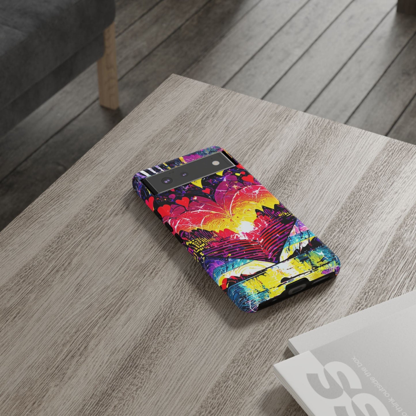 Vibrant Heart Sunset Tough Phone Case