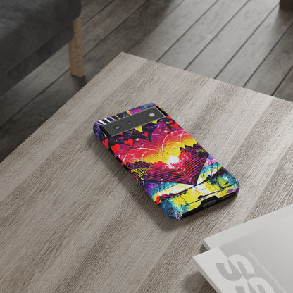 Vibrant Heart Sunset Tough Phone Case