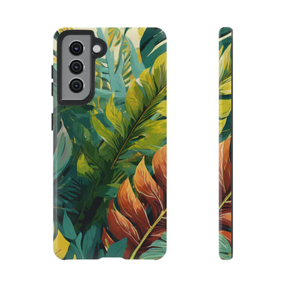 Tropical Leaf Tough Phone Case