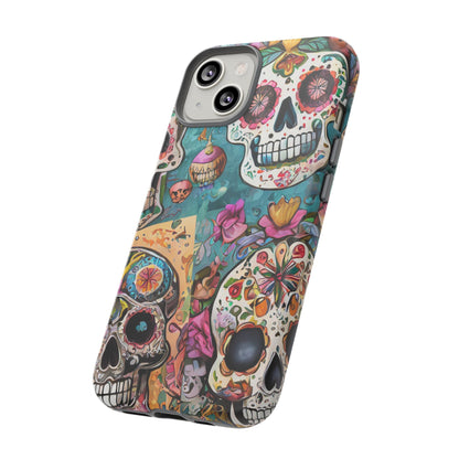 Vibrant Sugar Skull Tough Phone Case