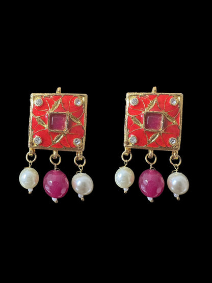 Kundan meena studs ( READY TO SHIP )