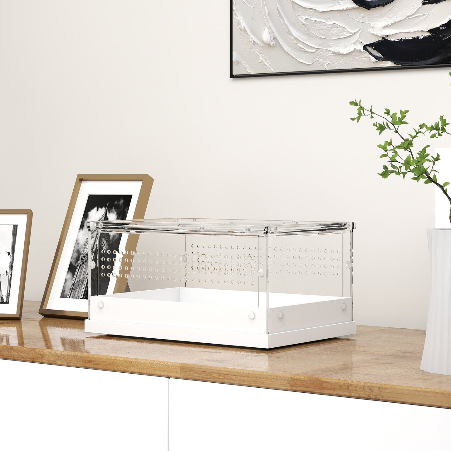 PawHut Transparent Acrylic Reptile Terrarium