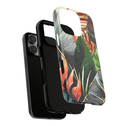 Tropical Leaf Tough Phone Case
