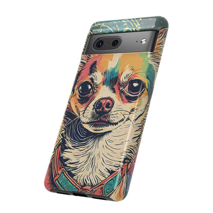 Abstract Chihuahua Tough Phone Cases