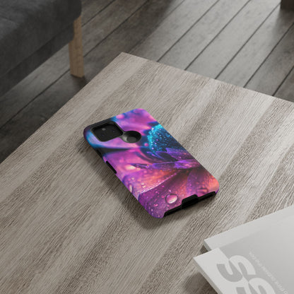 Vibrant Blue And Purple Flower Tough Phone Case