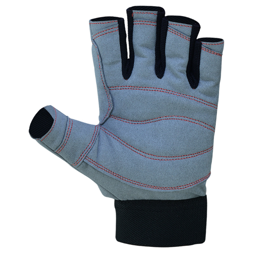 Sailing Gloves All Cut Fingers Blue Grey kayaking watersports