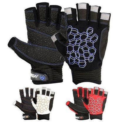 Sailing Gloves With Sticky Palm 3-4 Cut Fingers Kayaking & More Unisex