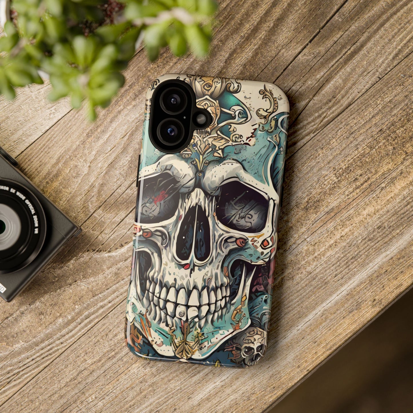 Abstract Skull Tough Phone Case