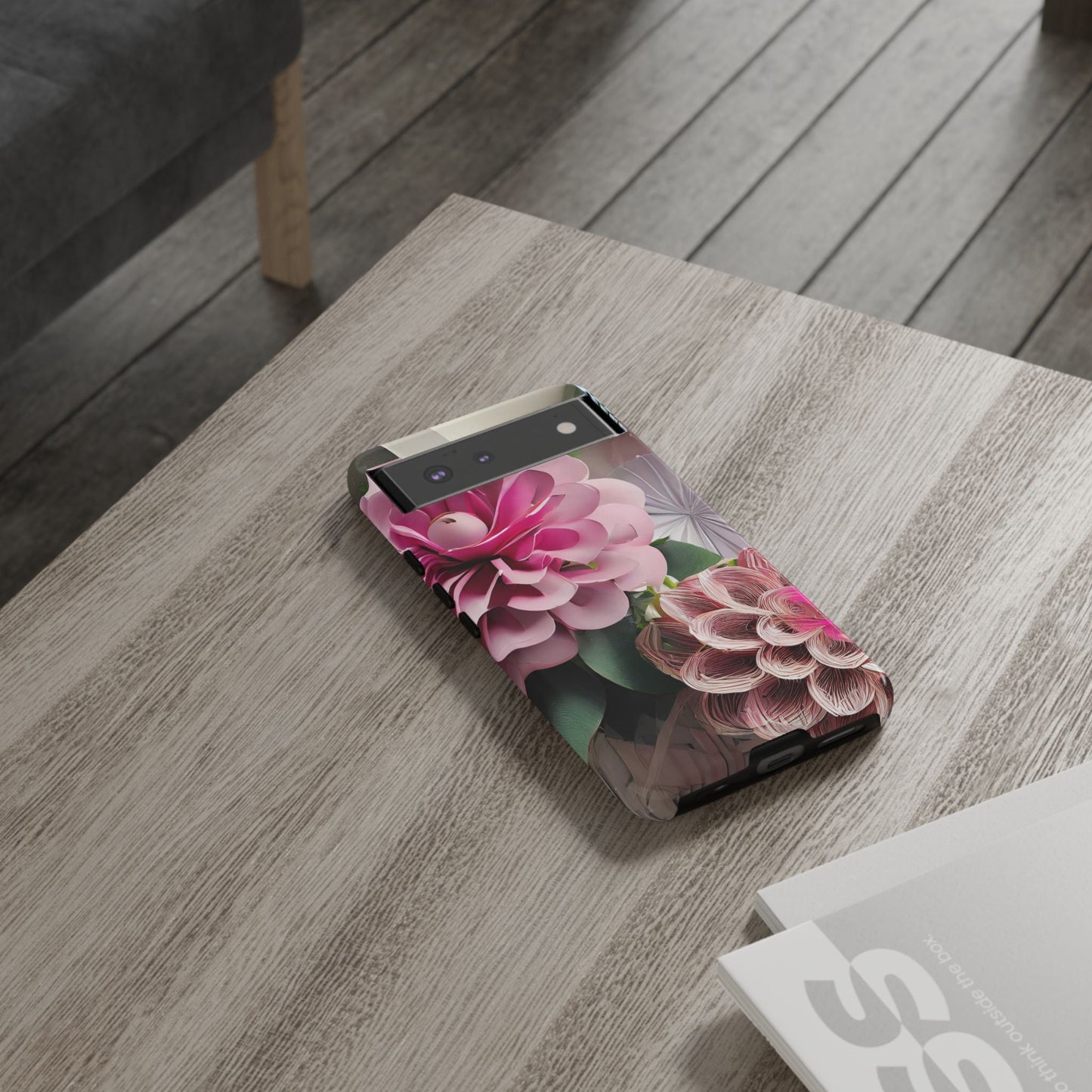 Elegant Paper Flowers Tough Phone Case