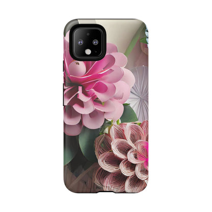Elegant Paper Flowers Tough Phone Case