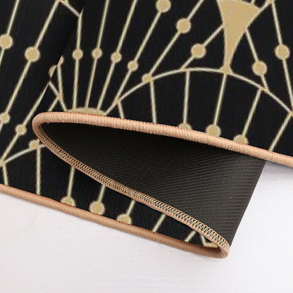 Deco Scales (gold + Black) Bath Mat