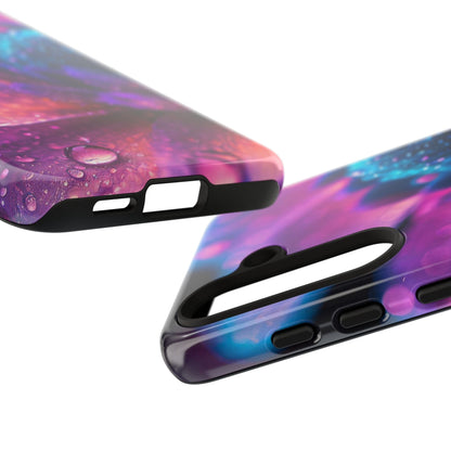 Vibrant Blue And Purple Flower Tough Phone Case