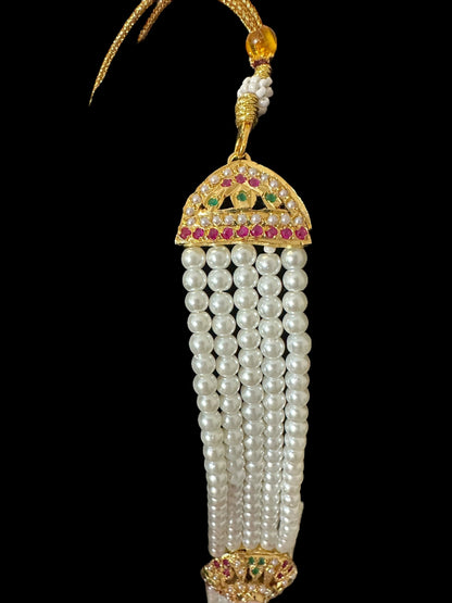 DLN126 Arshi jadau meena long Rani haar - Multicolor ( SHIPS IN 4 WEEKS )