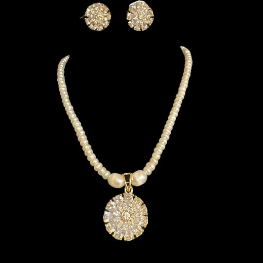 PS399 Fresh water pearl pendant set ( READY TO SHIP )
