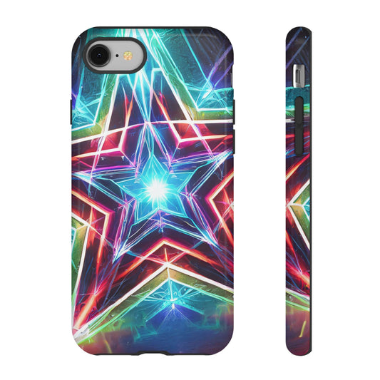 Neon Light Stars Tough Phone Case