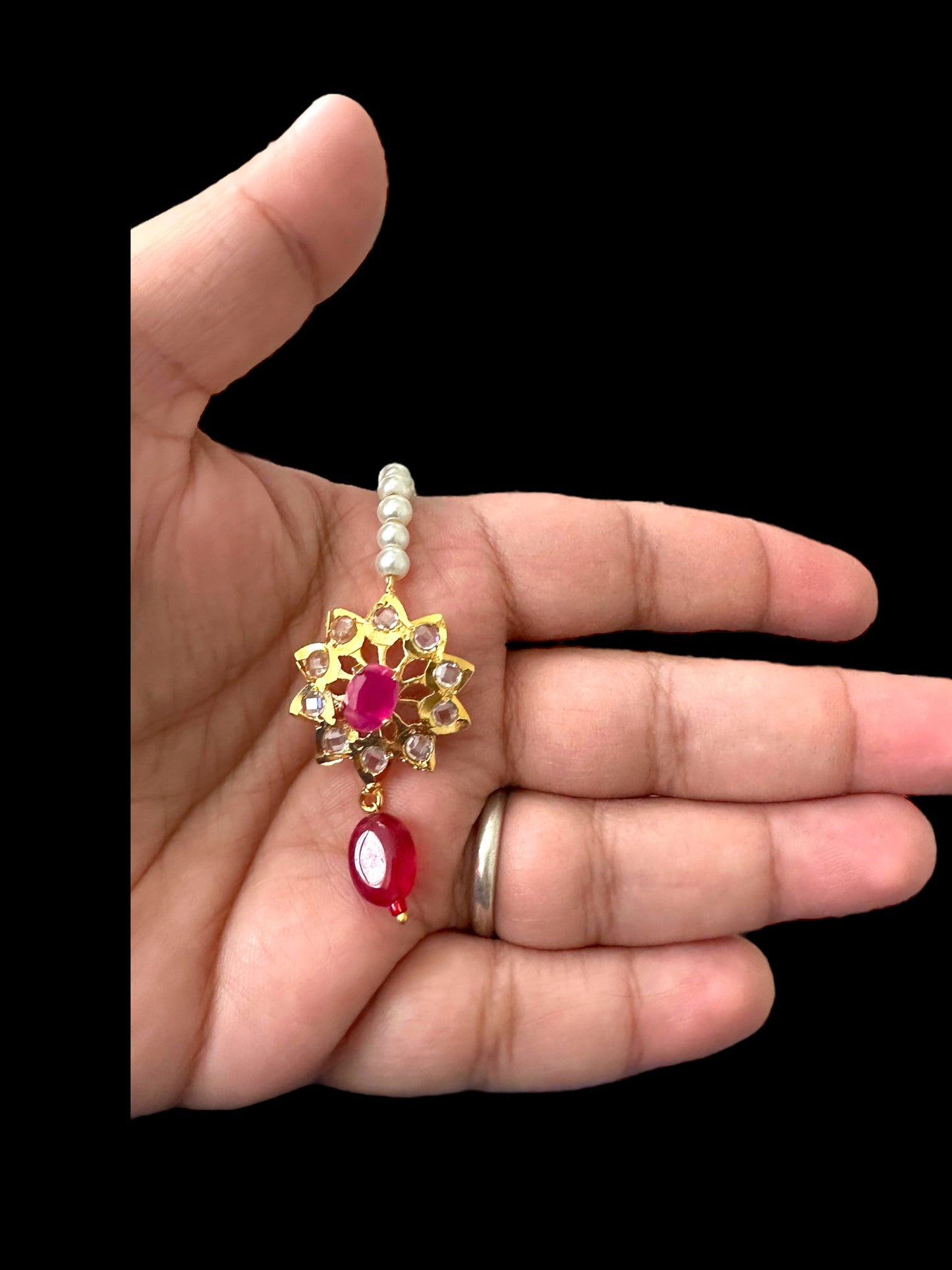 DJTK220 Gold plated small sized tika  (READY TO SHIP)