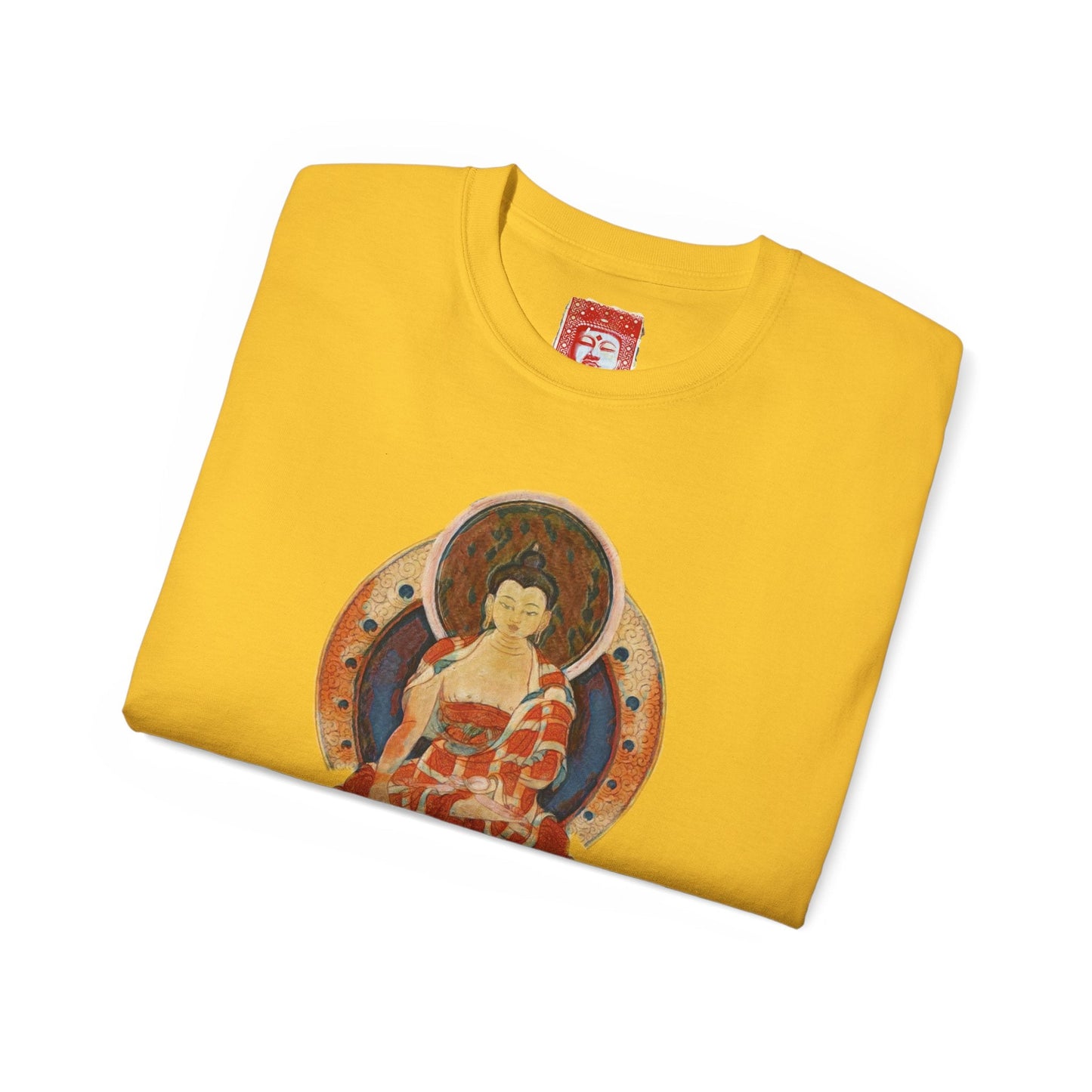 Fine Art Buddha Oil Paint Print Unisex Ultra Cotton Tee