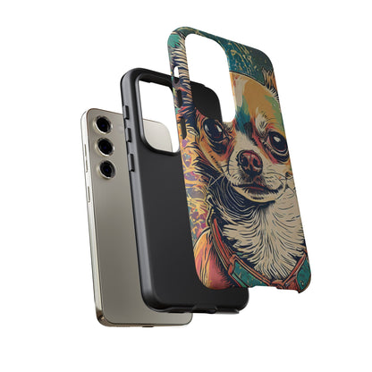 Abstract Chihuahua Tough Phone Cases