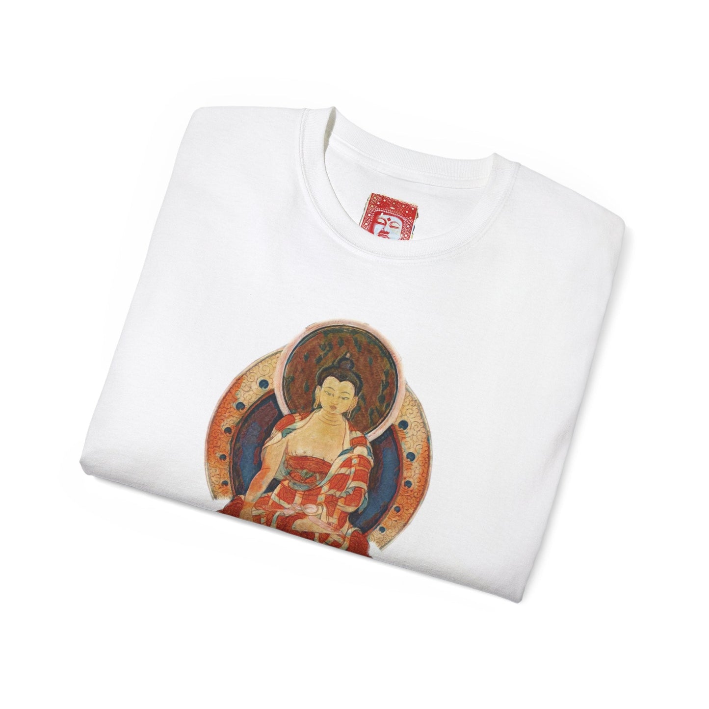 Fine Art Buddha Oil Paint Print Unisex Ultra Cotton Tee