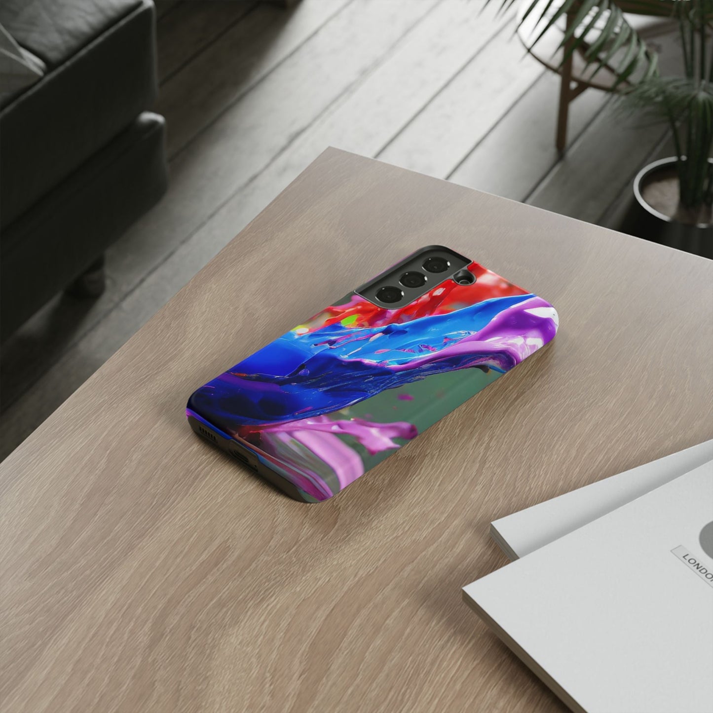 Vibrant Color Splash Tough Phone Case