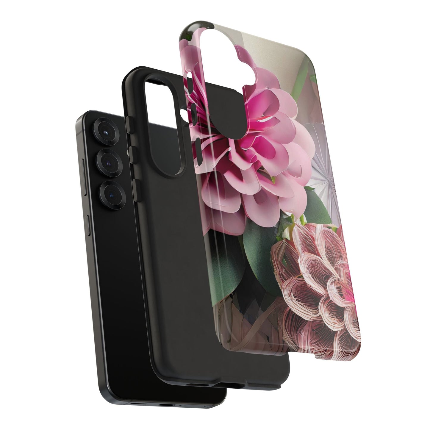 Elegant Paper Flowers Tough Phone Case
