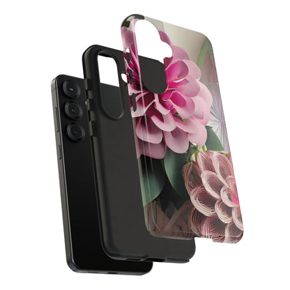 Elegant Paper Flowers Tough Phone Case