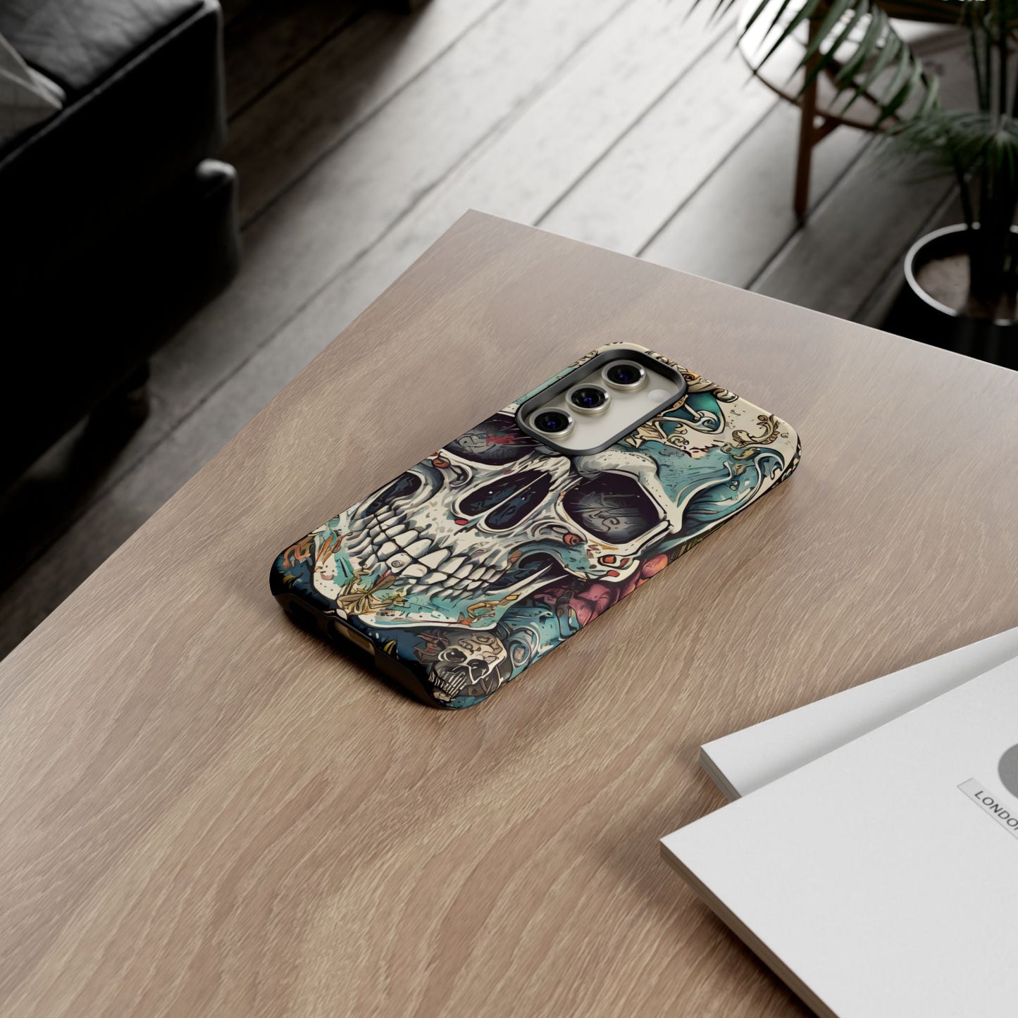 Abstract Skull Tough Phone Case