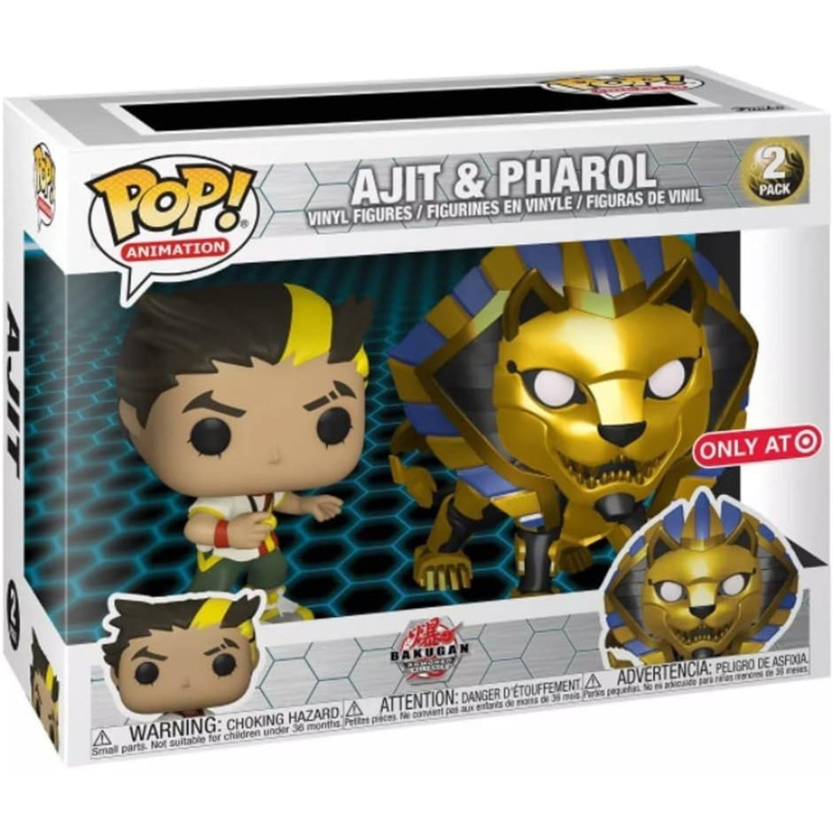 Bakugan Ajit & Pharol Funko Pop! Vinyl Figure 2-Pack Special Edition
