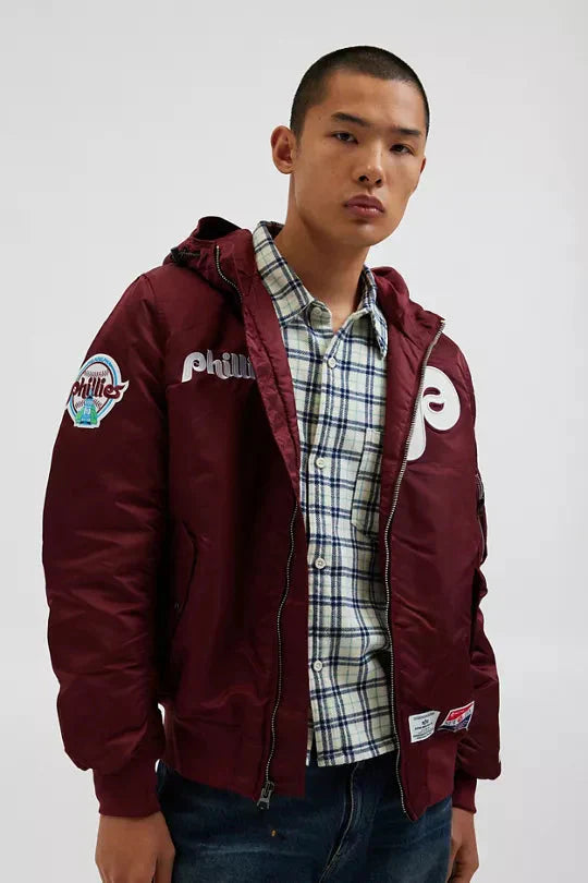 New Era X Alpha Industries MLB Philadelphia Phillies Varsity Jacket