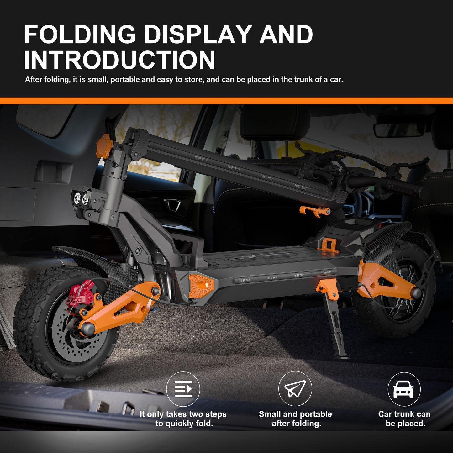 High-speed, Long-range Electric Folding Scooter In US Warehouse