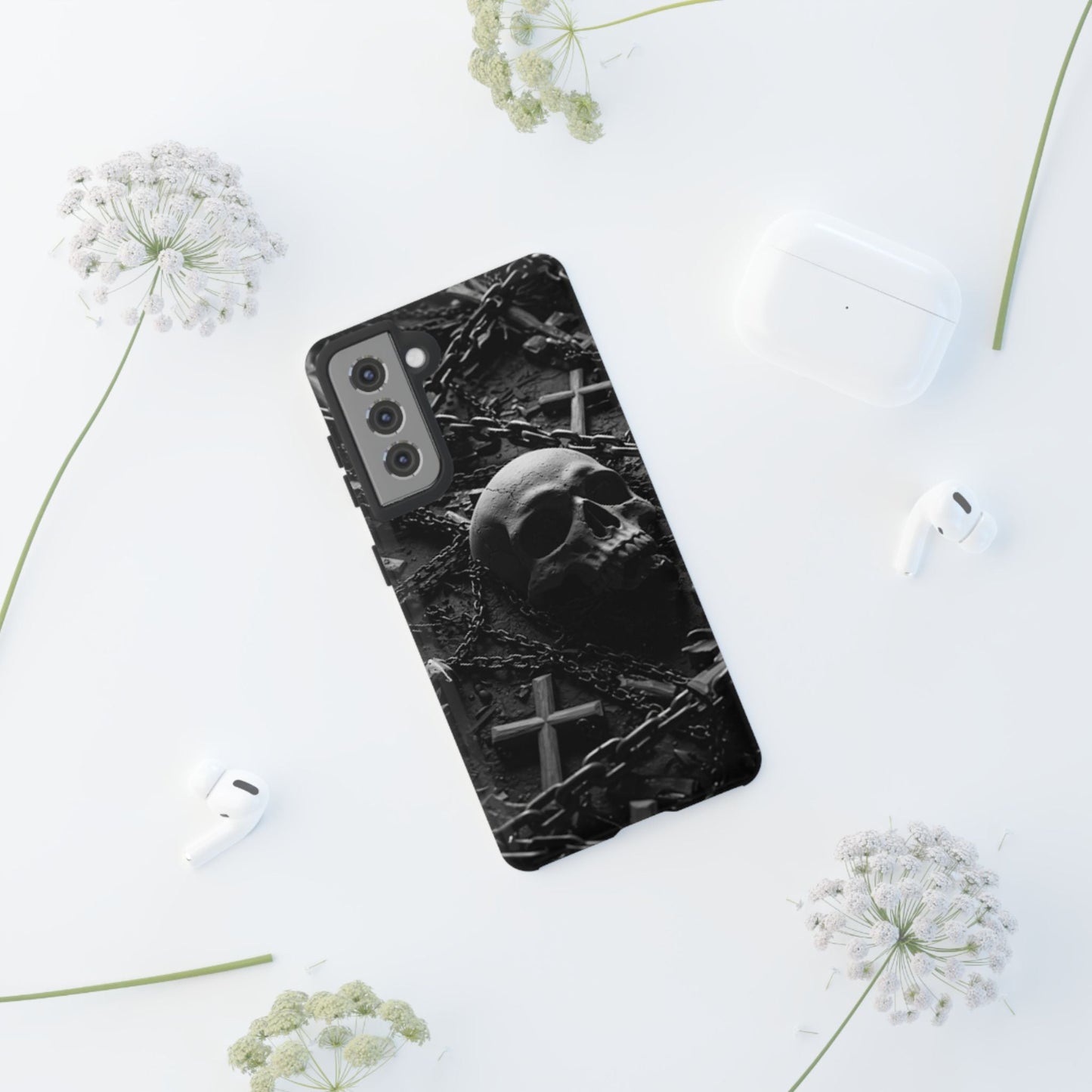 Gothic Skull Tough Phone Case