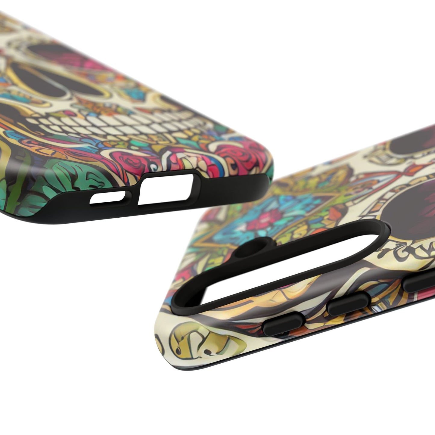 Colorful Sugar Skull Tough Phone Case