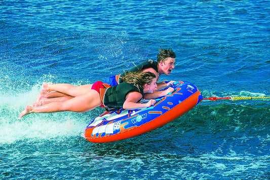 WOW Sports Nova 2 Person 2P Towable Deck Tube (22-WTO-3984)