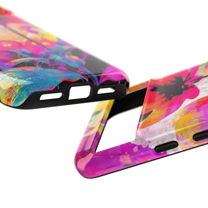 Neon Floral Tough Phone Case