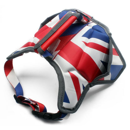 USA Patriotic Star Dog Harness+Leash Set