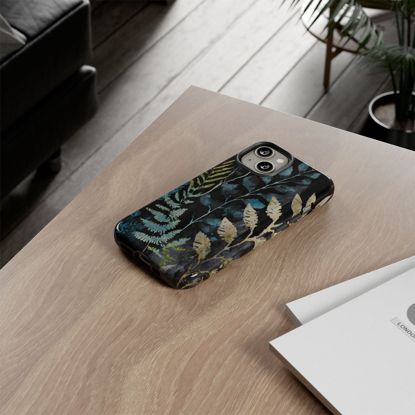 Dark Floral Tough Phone Case