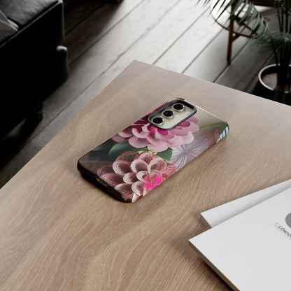 Elegant Paper Flowers Tough Phone Case
