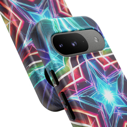 Neon Light Stars Tough Phone Case