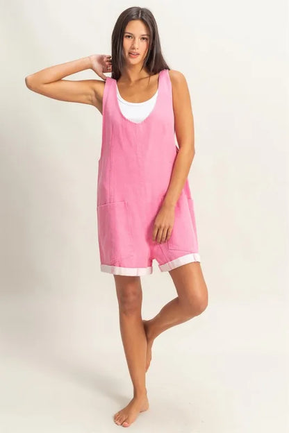 HYFVE V-Neck Pocket Detail Romper
