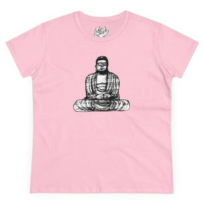 Buddha Sketch Women's Cotton Tee