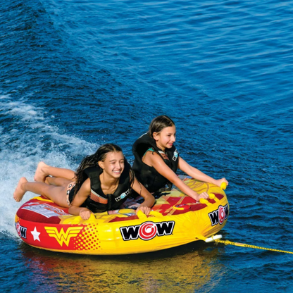 WOW Sports DC Comics Wonder Woman 2-Person Soft Top Deck Tube Towable