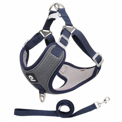 Adjustable Reflective Dog Harness Set