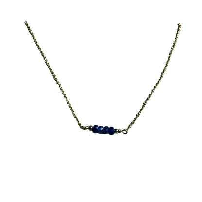Bertoni September Birthstone Necklace – Sapphire Healing Crystal Jewelry
