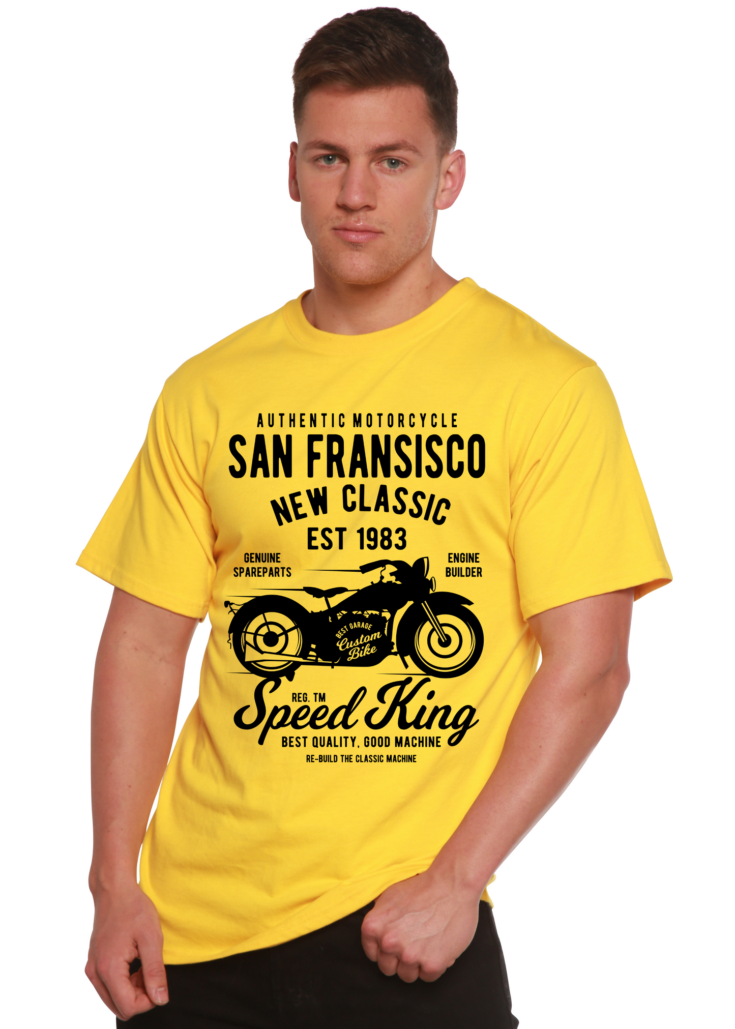 San Fransisco Spun Bamboo® Men's Bamboo Viscose/Organic Cotton Short Sleeve Graphic T-Shirt