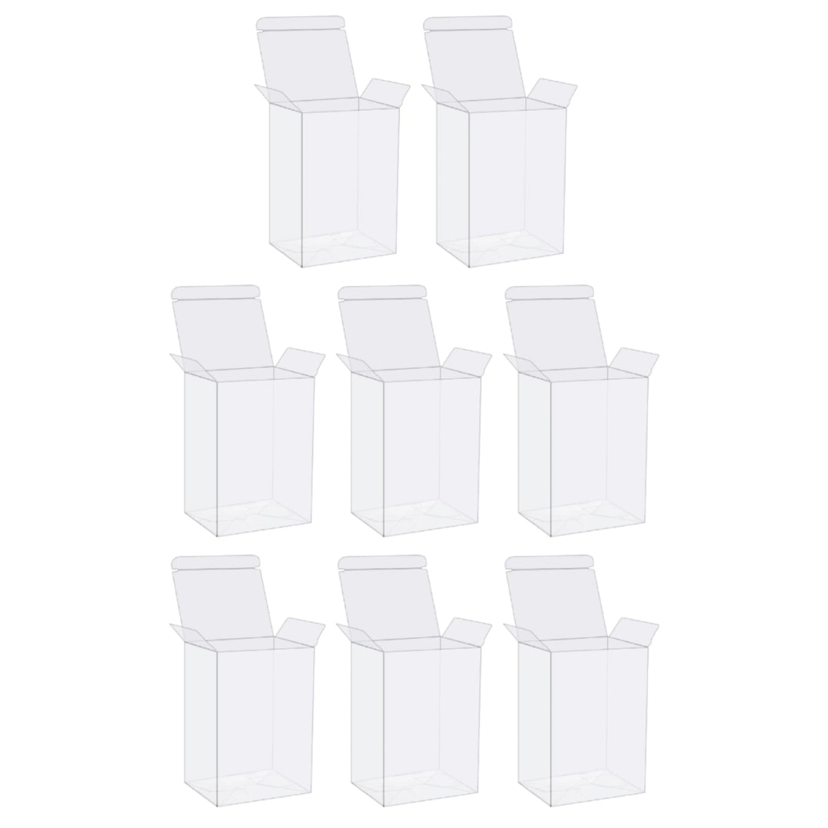 Pack of 8 Protector Case for Funko Pop! Vinyl Figures - 4 inches
