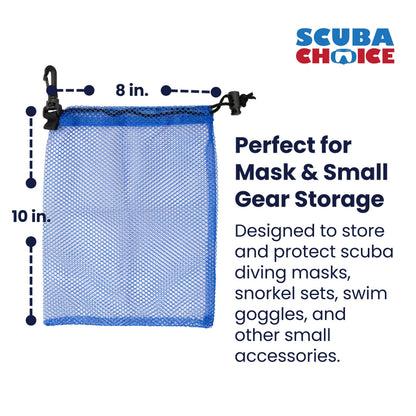 Scuba Choice Blue Mask / Multi Purpose Storage Mesh Bag