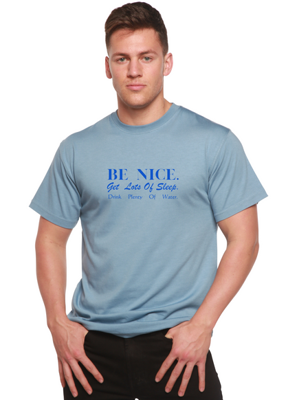 Be Nice Men's Bamboo Viscose/Organic Cotton Short Sleeve Graphic T-Shirt